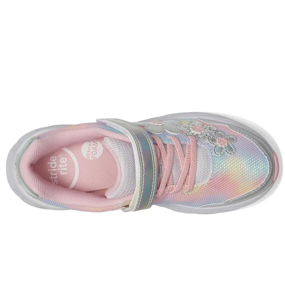 Stride Rite Lighted Glimmer 2.0 CG037302 Girls 2 Wide Multi Casual Shoes RHS9470